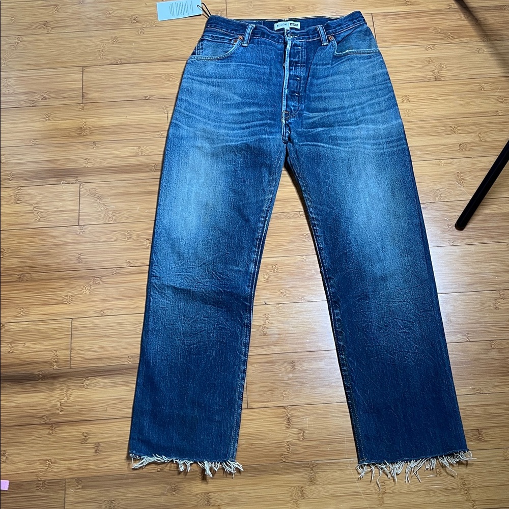 Sold eBay NWT RE/DONE x LEVI'S Ultra High Rise Stovepipe Jeans, Size 27 - Picture 3 of 11